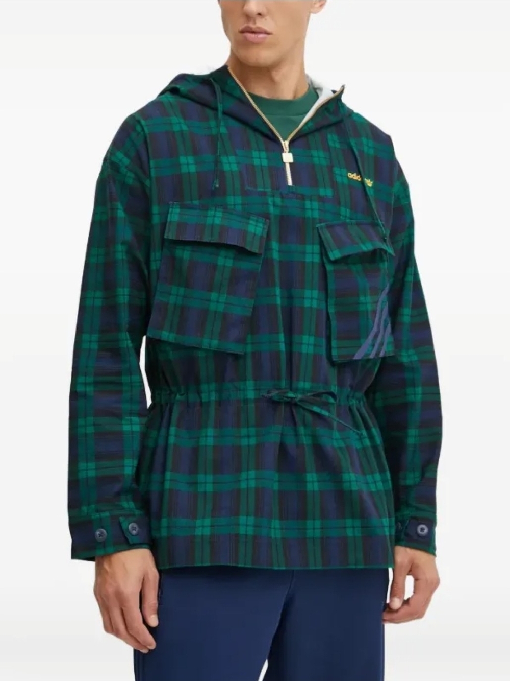 Adidas Originals Plaid Windbreaker IX9636 Size M NWT